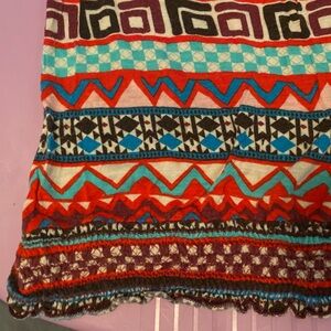 Aztec Print Y2K Tank Top